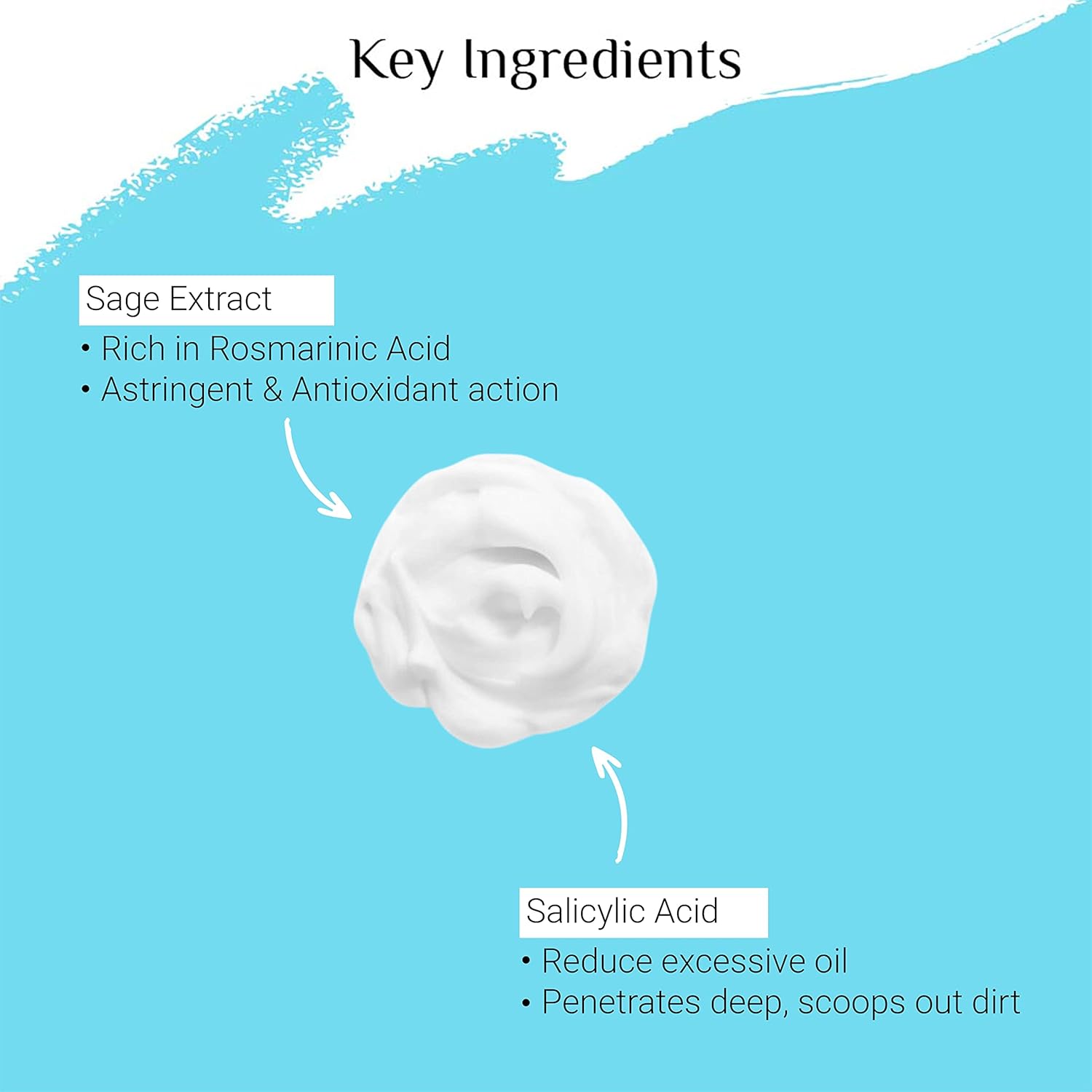 Glutone 2% Salicylic Acid Foaming Face wash for pimple-prone, oily & dull skin | Sebum & Acne control | Gently Exfoliating & Purifying | With Sage Extract |Sulphate Free |100 ml