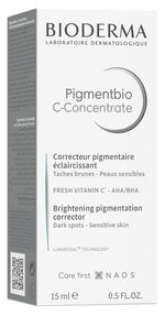 Bioderma Pigmentbio C- Concentrate Vitamin C Brightening Face Serum to correct Intense Pigmentation, 15 ml - Skiynse Dermatologique