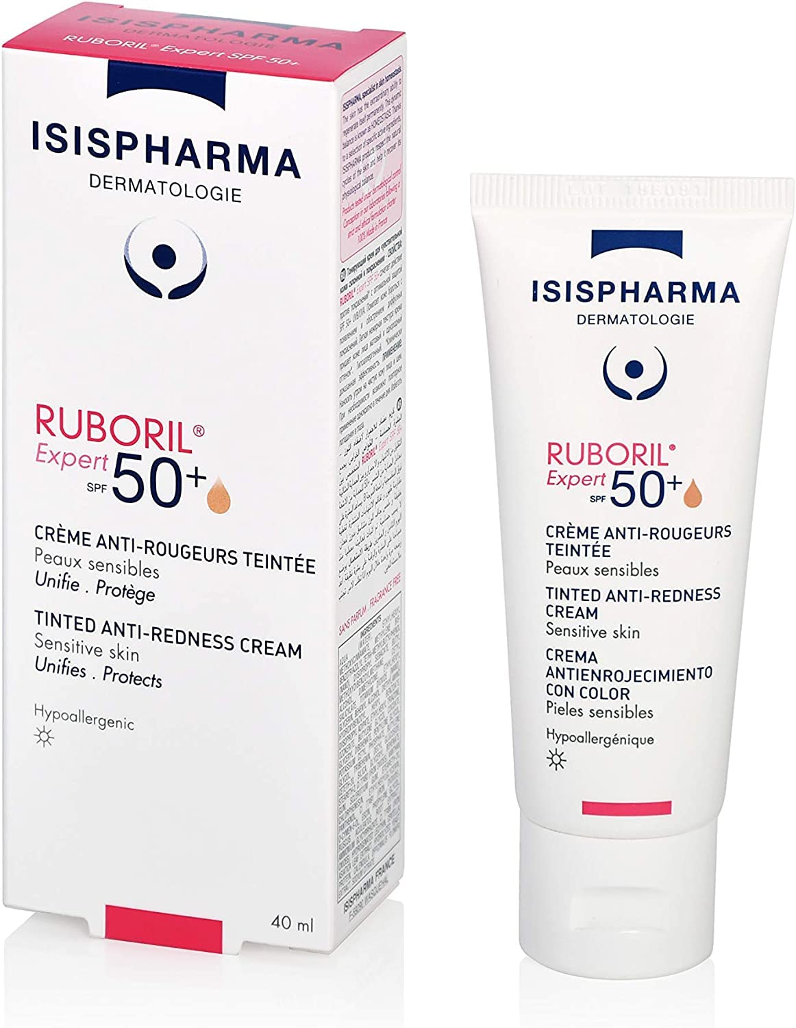Isispharma Ruboril Expert Tinted Anti-Redness Cream SPF 50+ 40ml