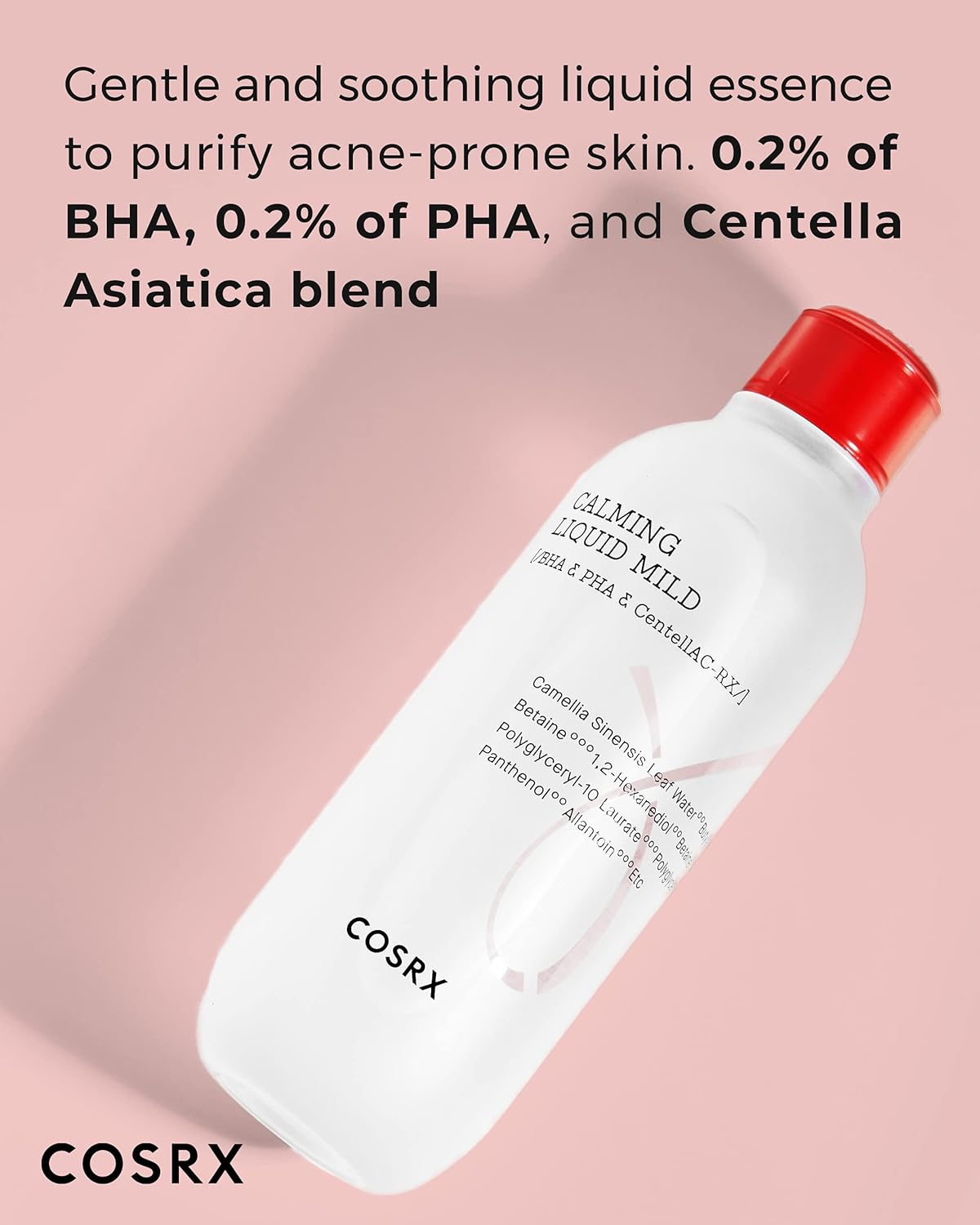 AC Collection Calming Liquid Mild, 4.22 fl.oz / 125ml | Alcohol Free Gentle Toner | Korean Skincare, Animal Testing Free, Paraben Free
