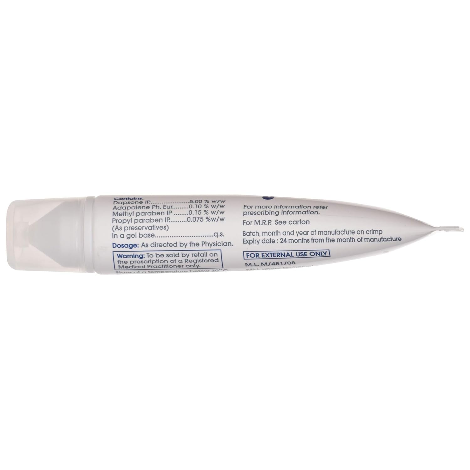 Acnedap Plus Gel - 15g Treats Severe Acne Reduces Inflammation Unclogs Pores