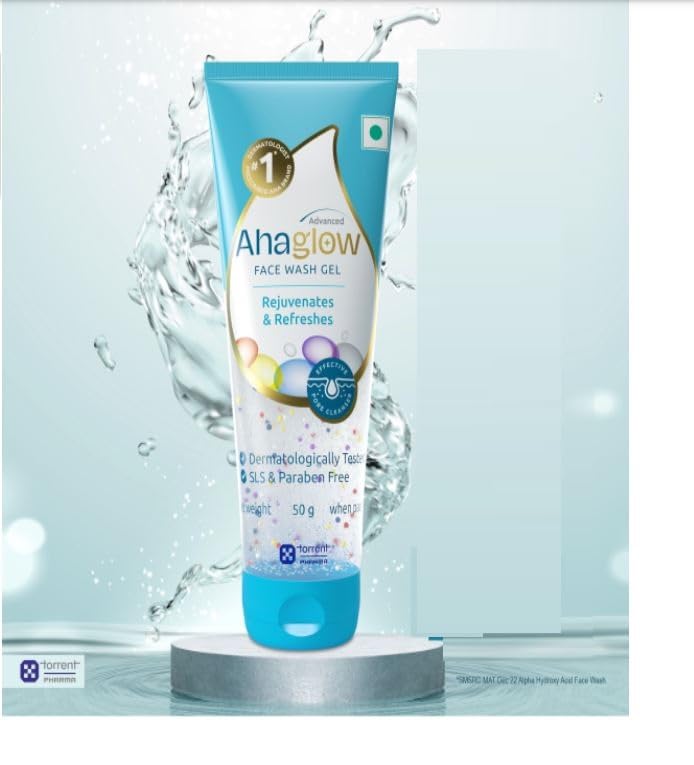 Ahaglow Advanced Face Wash Gel, Daily Gentle Cleansing Formula For Normal And Oily Skin