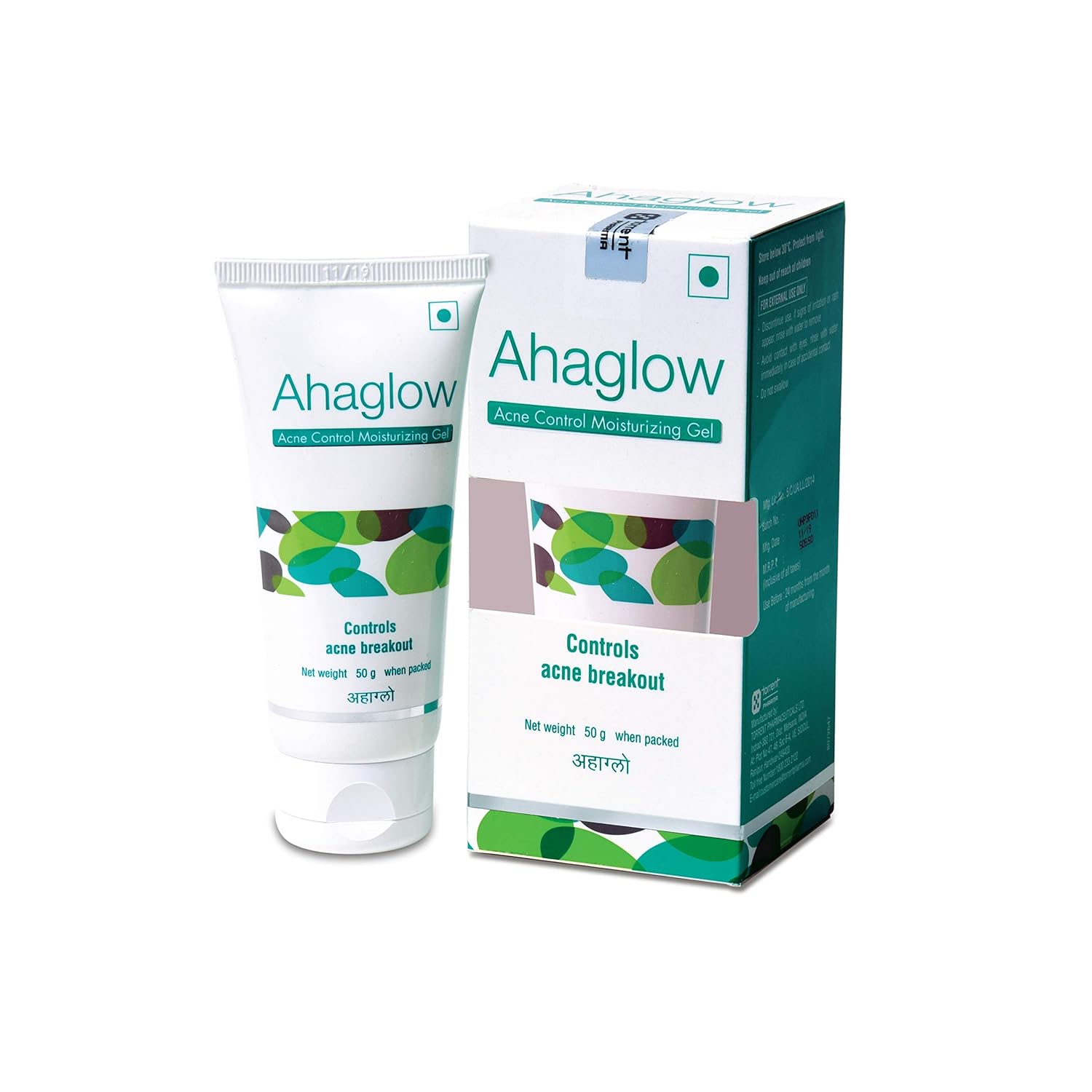 Ahaglow Acne Control Moisturizing Gel, Effectively Control Acne Breakouts, 50g