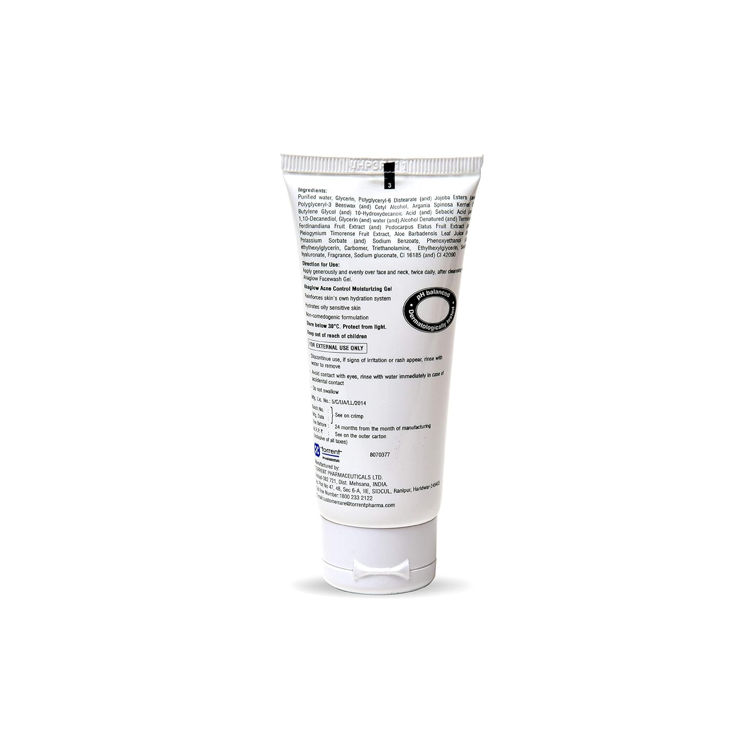Ahaglow Acne Control Moisturizing Gel, Effectively Control Acne Breakouts, 50g