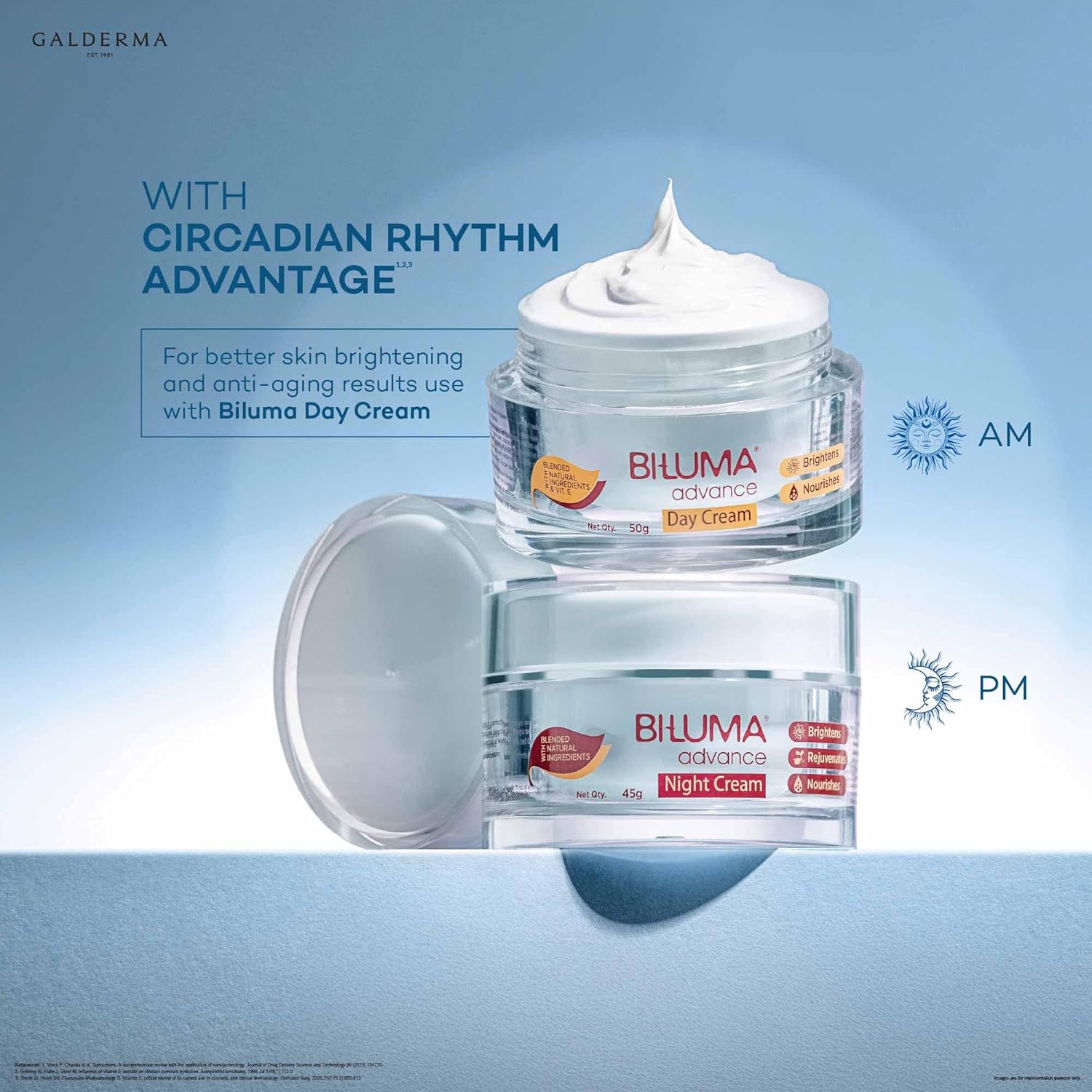 Biluma Advance Skin Brightening Night Cream, for even skin tone, Dark spots and Wrinkles, 45g - Skiynse Dermatologique