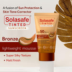 Regaliz Solasafe Tinted Sunscreen SPF 50 | Broad Spectrum Sun Protection & Skin Tone Corrector | Lightweight Formula | Suitable for All Skin Types | - Skiynse Dermatologique