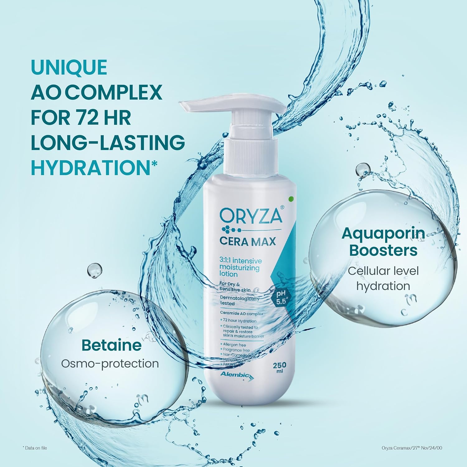Oryza CERAMAX Intensive Moisturizing Lotion | 250 ml - Skiynse Dermatologique