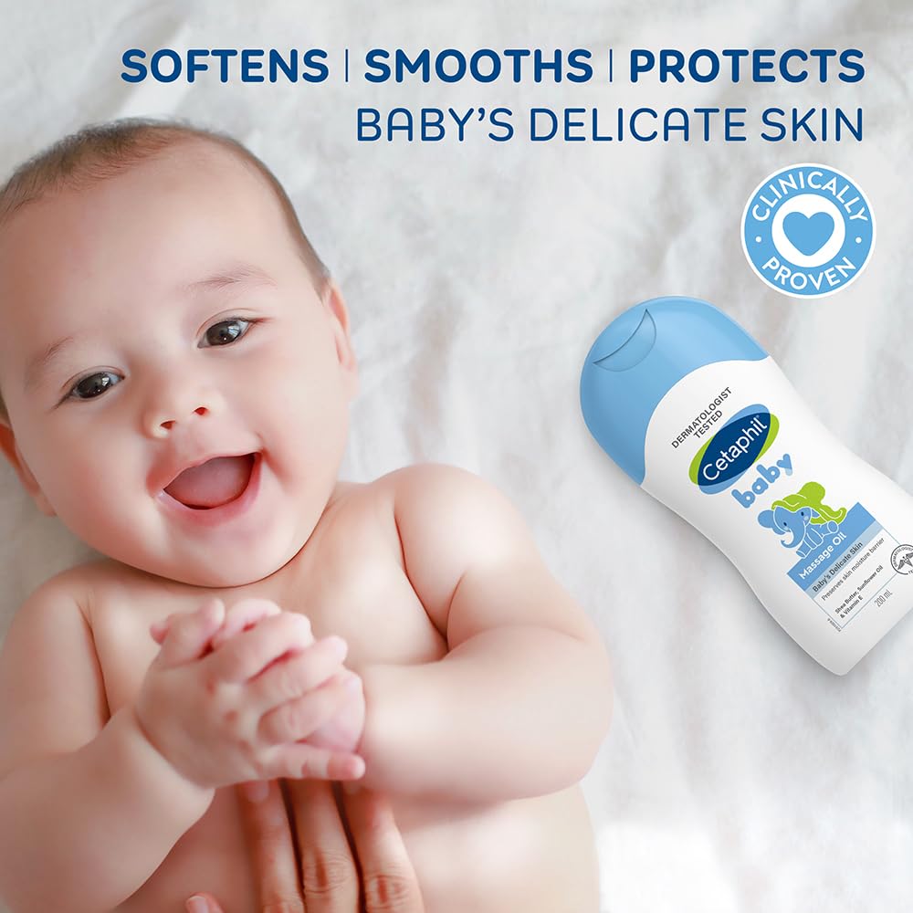 Cetaphil Baby Massage Oil, 200 ml