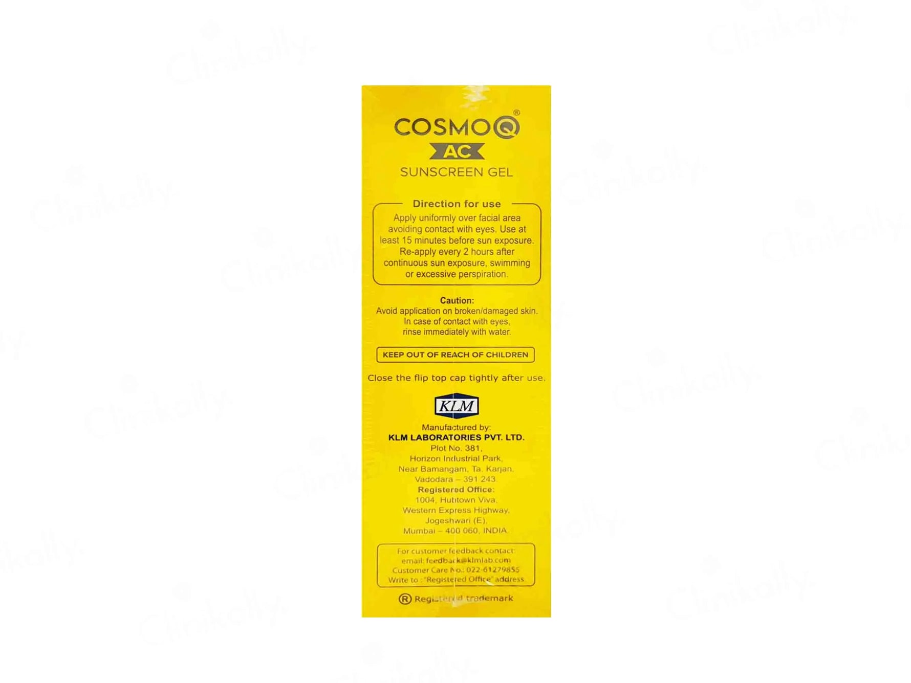 CosmoQ AC Sunscreen Gel | Broad Spectrum SPF 30 PA+++ | Non-Comedogenic, Paraben-Free | 60g - Skiynse Dermatologique