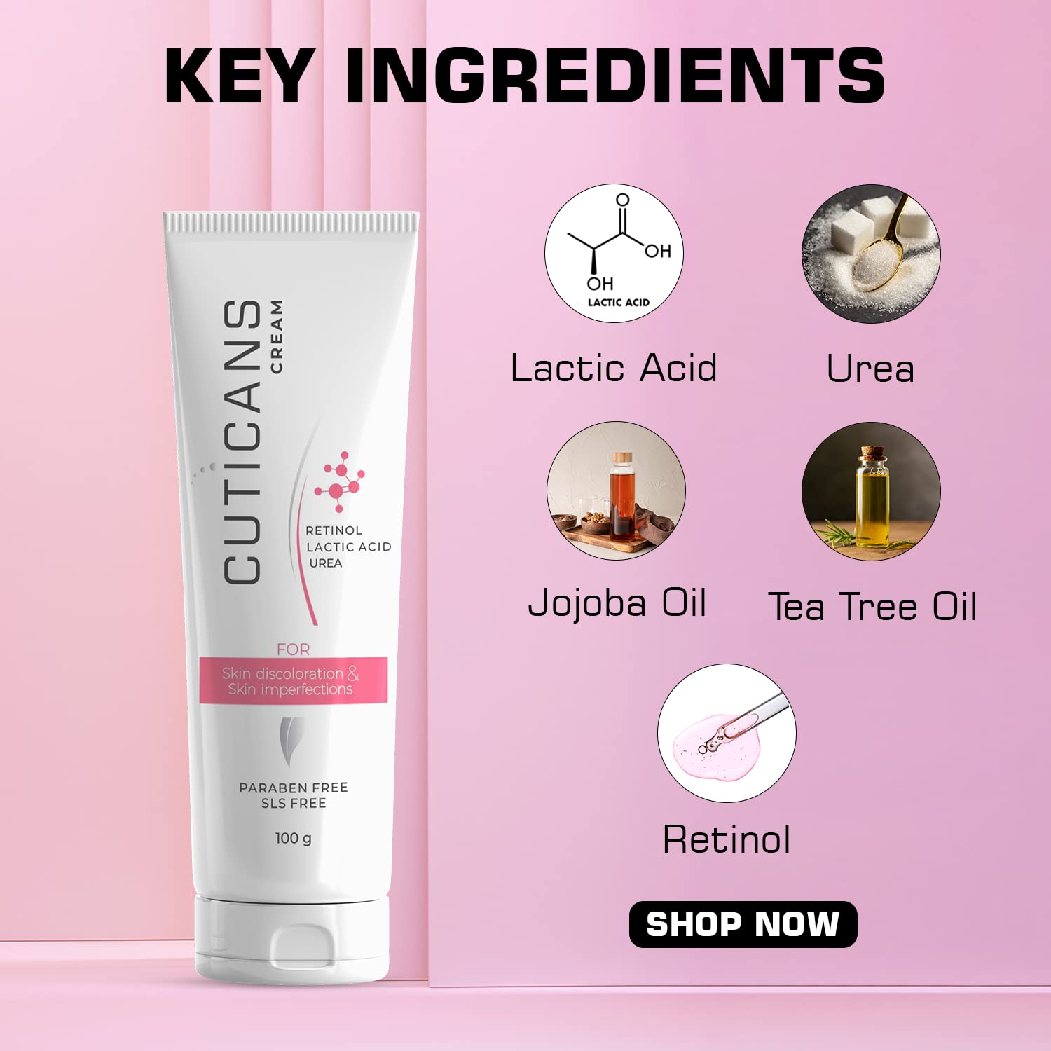 Cuticans Cream For Acanthosis Nigricans, Skin Discoloration & Skin Imperfections | 100g - Skiynse Dermatologique