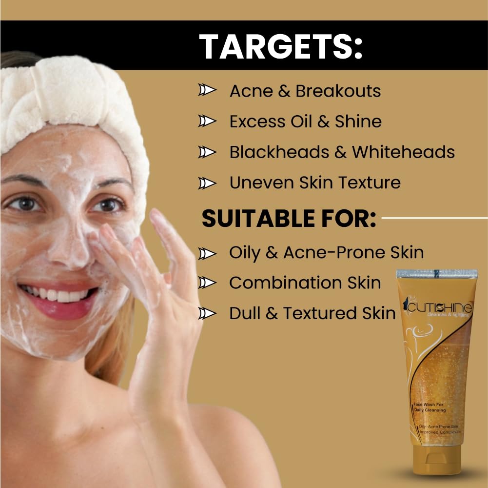 Cutishine Ethiglo Cutishine Anti Acne Face Wash | 70 ml (Pack of 2) - Skiynse Dermatologique