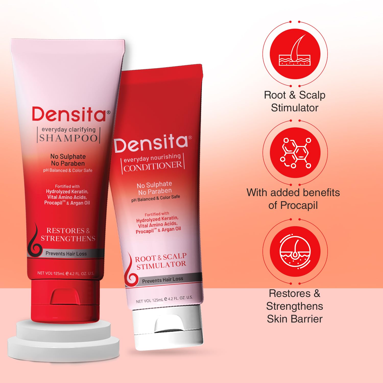 Densita Everyday Clarifying Shampoo & Nourishing Conditioner Kit | 125ml Each - Skiynse Dermatologique