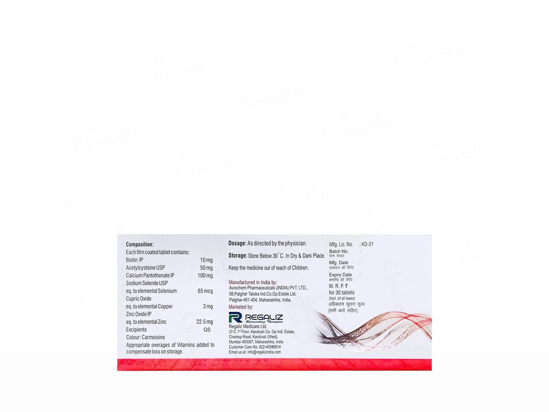 Densita Hair Tablet | Strip of  3*10 Tablets - Skiynse Dermatologique