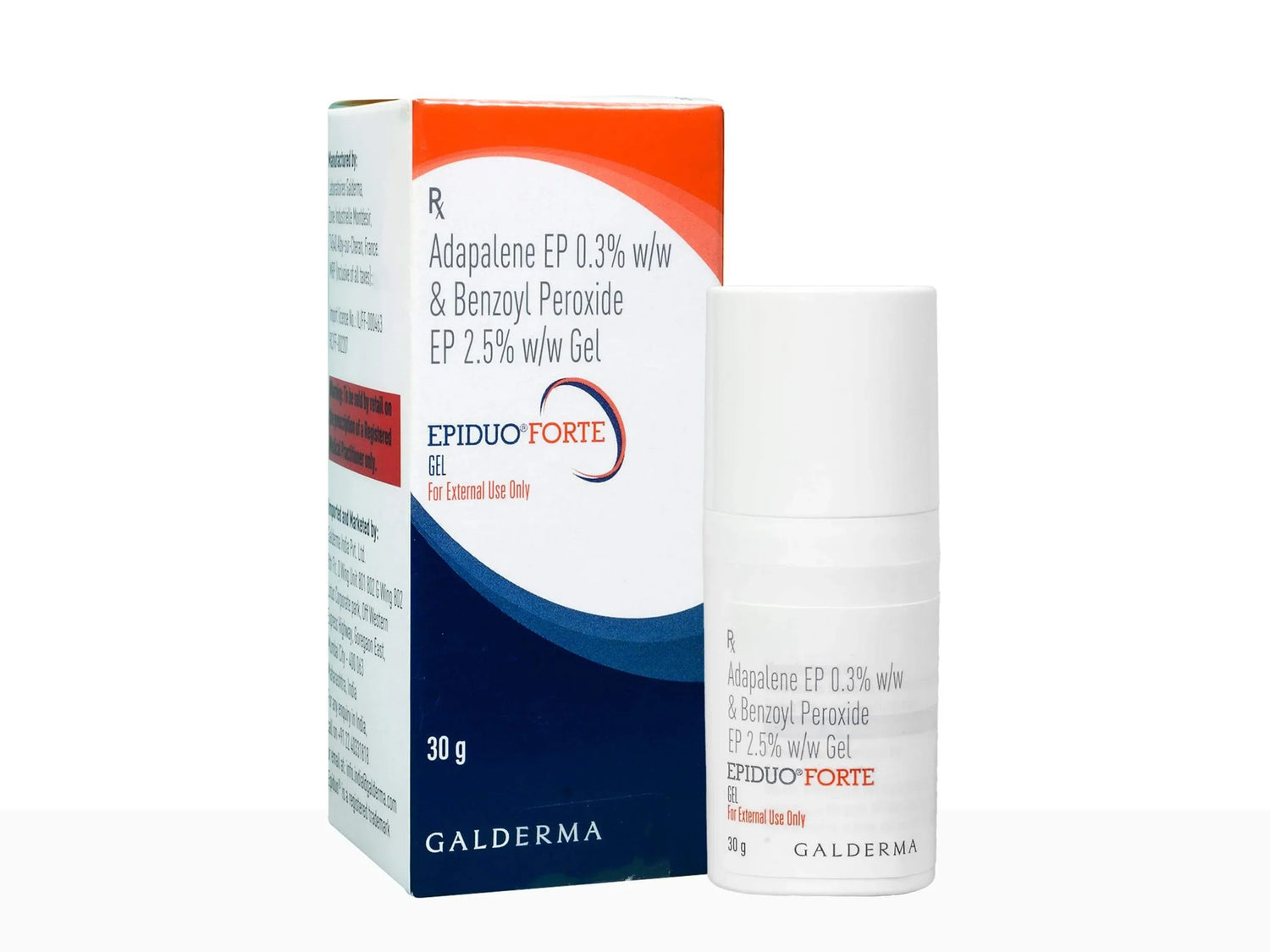 Epiduo Forte Gel | Reduce Acne Treat Acne Scars Reduce Pimples, 30g - Skiynse Dermatologique