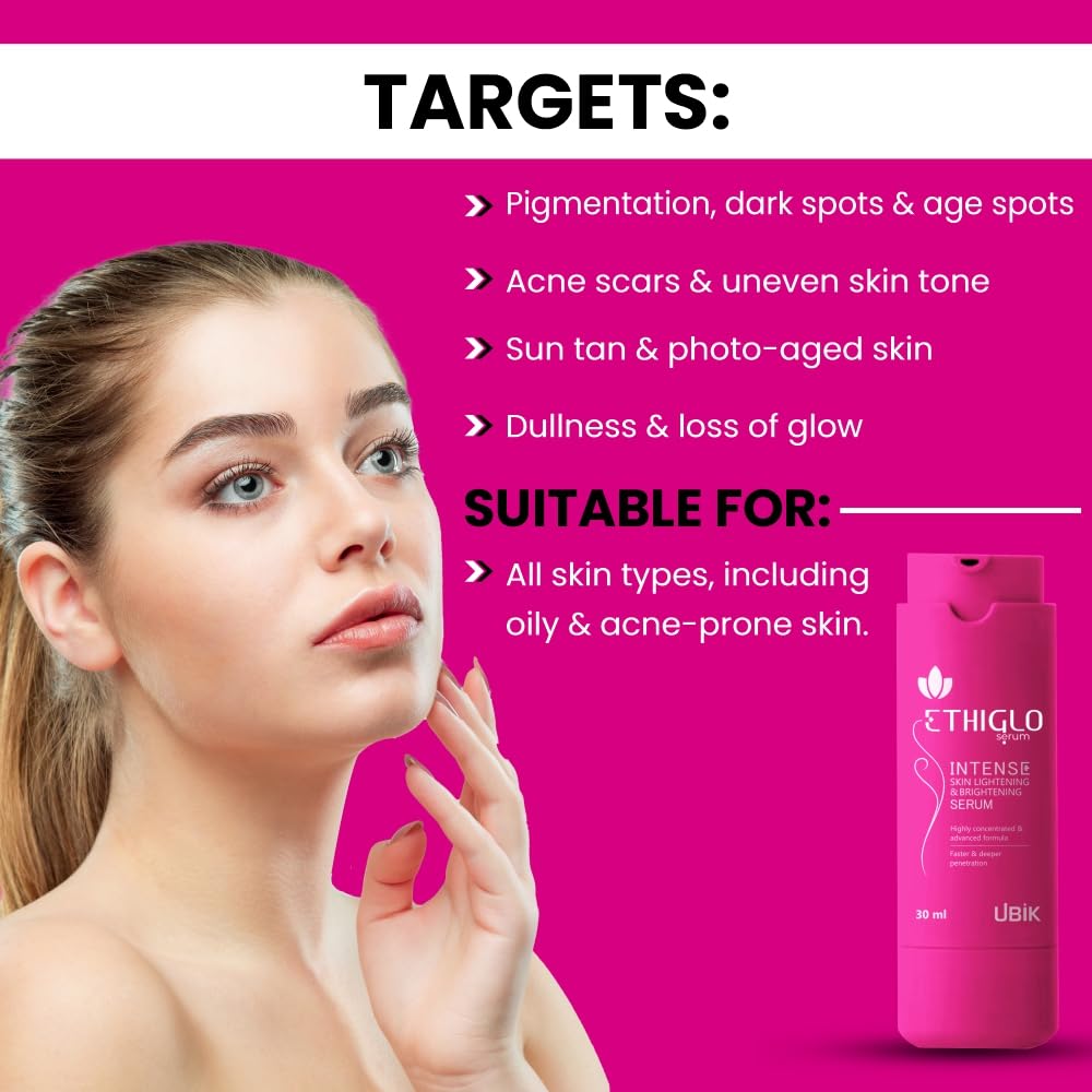 Ethiglo Intense Skin Lightening & Brightening Serum | 30 ml - Skiynse Dermatologique