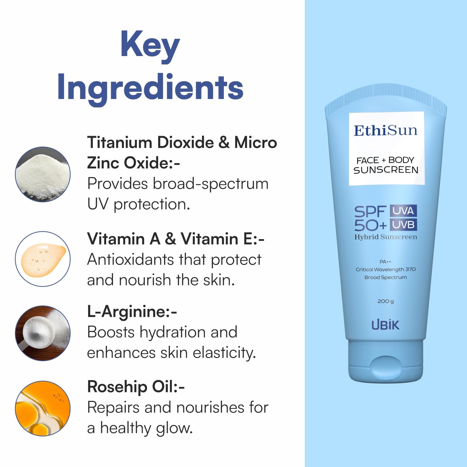 Ethisun Sunscreen SPF 50+ PA++ - Skiynse Dermatologique