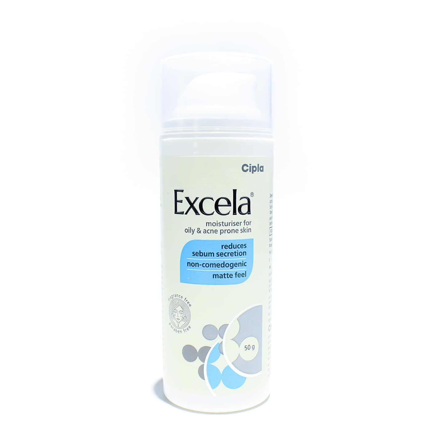 Excela Moisturiser | Oily & Acne Prone Skin | Reduces Sebum Secretion | 50g