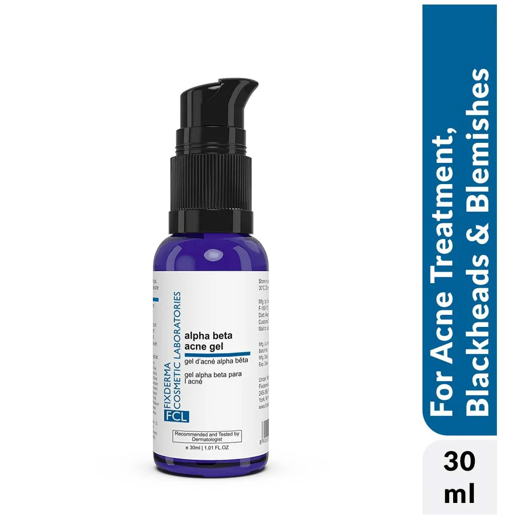FCL Alpha Beta Acne Gel | 30 ml |  Salicylic & Glycolic Acid – Clears Breakouts & Unclogs Pores