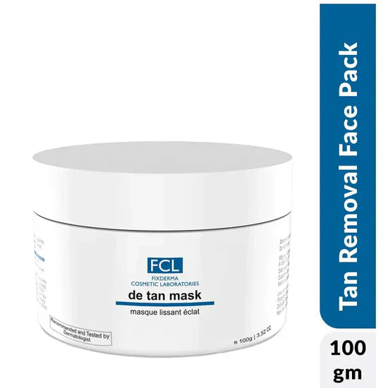 FCL De Tan Face Mask, 100g | Instant Tan Removal with 2.5% Milk Protein