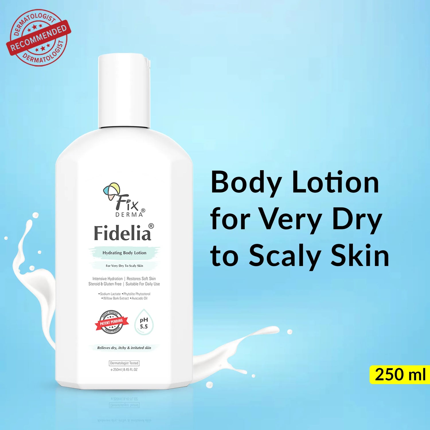 Fidelia Hydrating Body Lotion | Intensive Body Lotion to Revitalize Dry & Scaly Skin