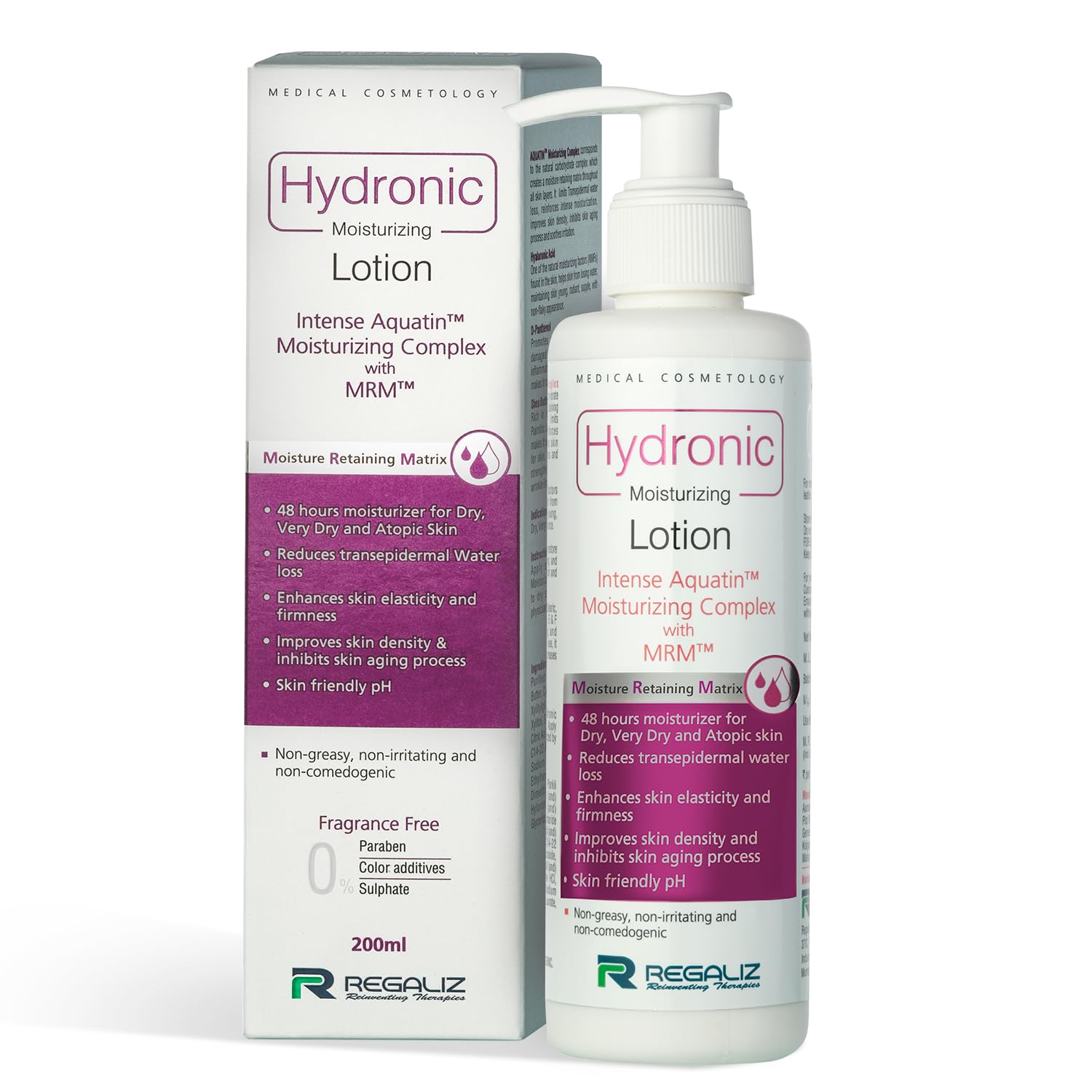 Regaliz Hydronic Moisturizing Lotion | Hydration for Soft & Smooth Skin | 200ml - Skiynse Dermatologique