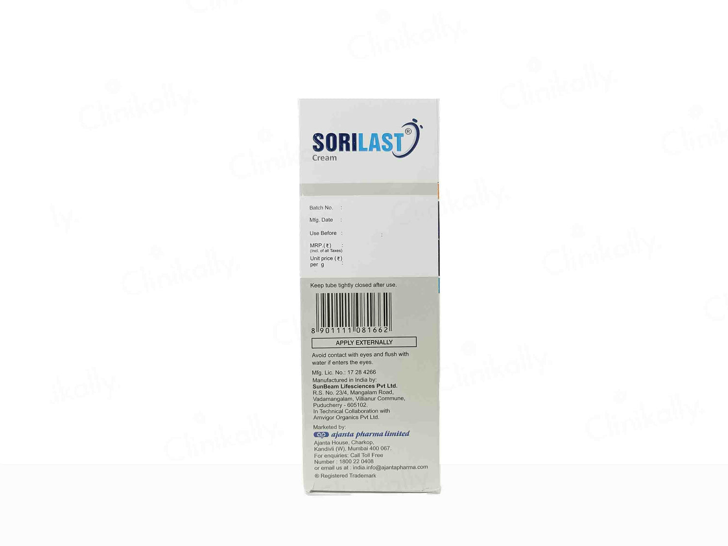 Sorilast Ultra Moisturising Cream, 150g