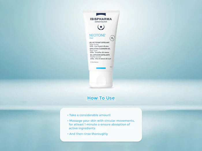 Isispharma Neotone Exfoliating Cleansing Gel | Face wash for Dark spot |Dermatologist-Tested Gentle Exfoliator | Cleanses, Smoothes for Healthy Looking Skin