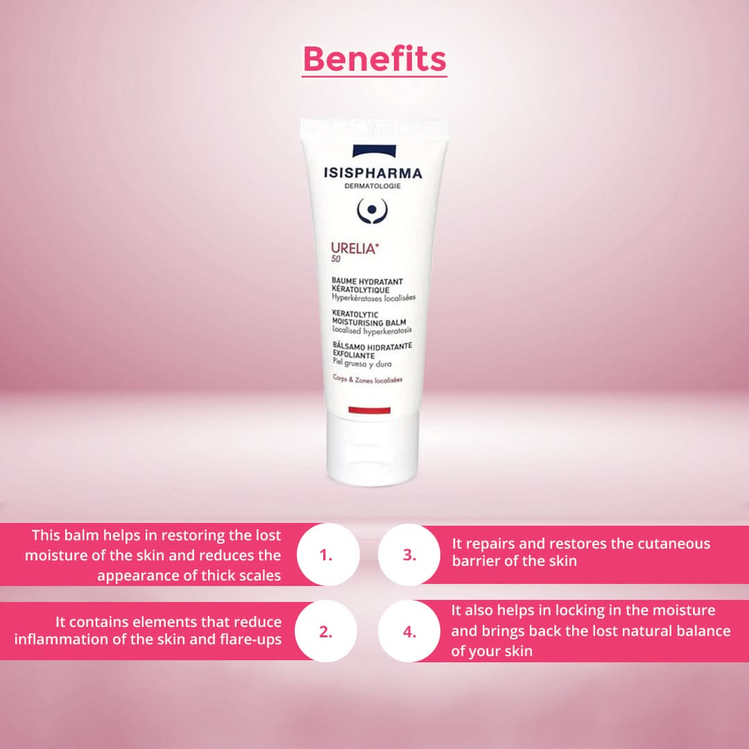 Isispharma Urelia 50 Keratolytic Moiturising Balm, 40ml