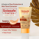 Regaliz Solasafe Tinted Sunscreen SPF 50 | Broad Spectrum Sun Protection & Skin Tone Corrector | Lightweight Formula | Suitable for All Skin Types | - Skiynse Dermatologique