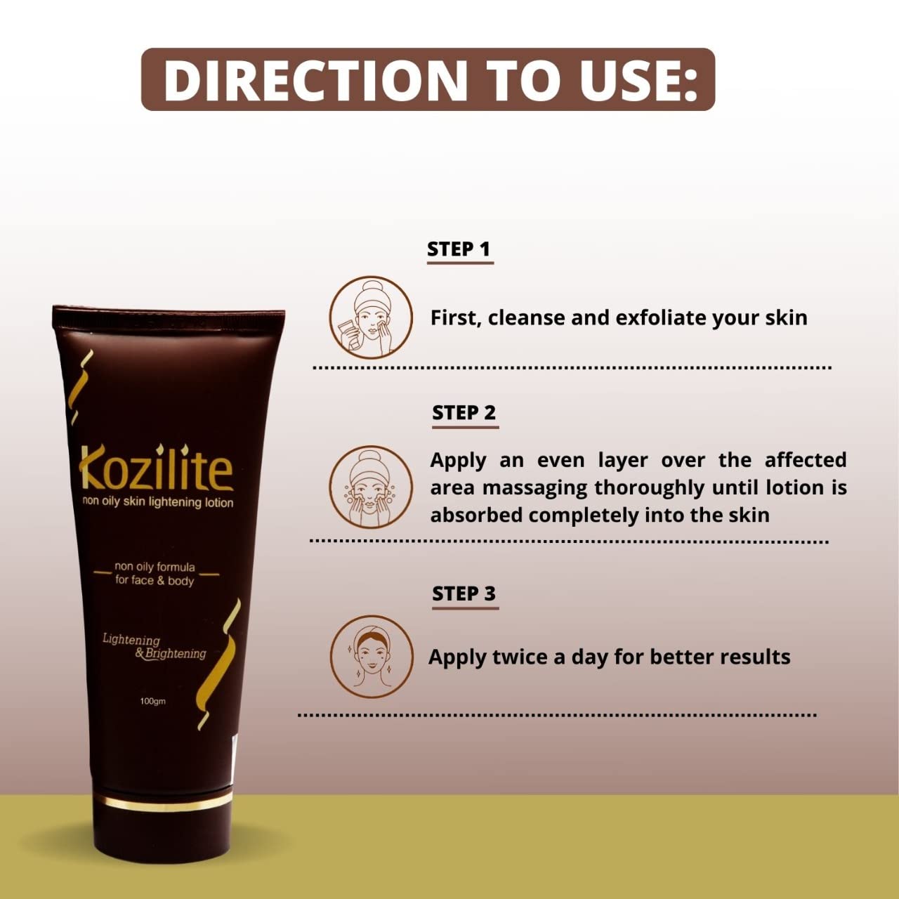 Kozilite Non Oily Skin Lightening Lotion - Skiynse Dermatologique