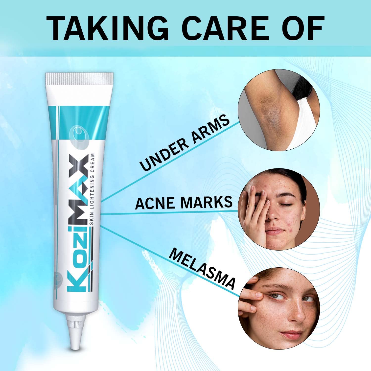 Kozimax Skin Lightening Cream - Skiynse Dermatologique