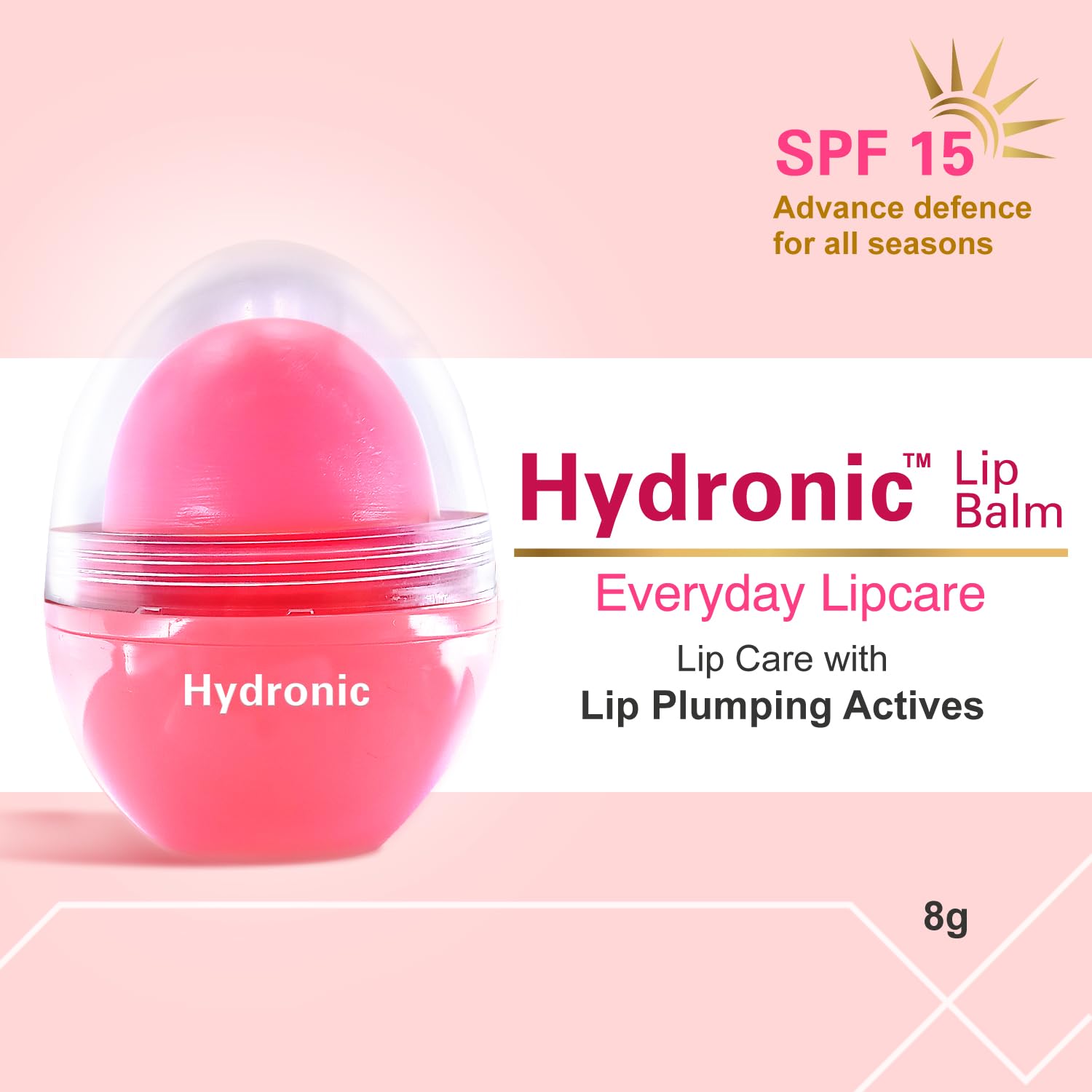 Regaliz Hydronic Lip Balm|Intense Hydration & Nourishment|Soothing & Protective Formula For Soft & Smooth Lips | Pink | 8g - Skiynse Dermatologique