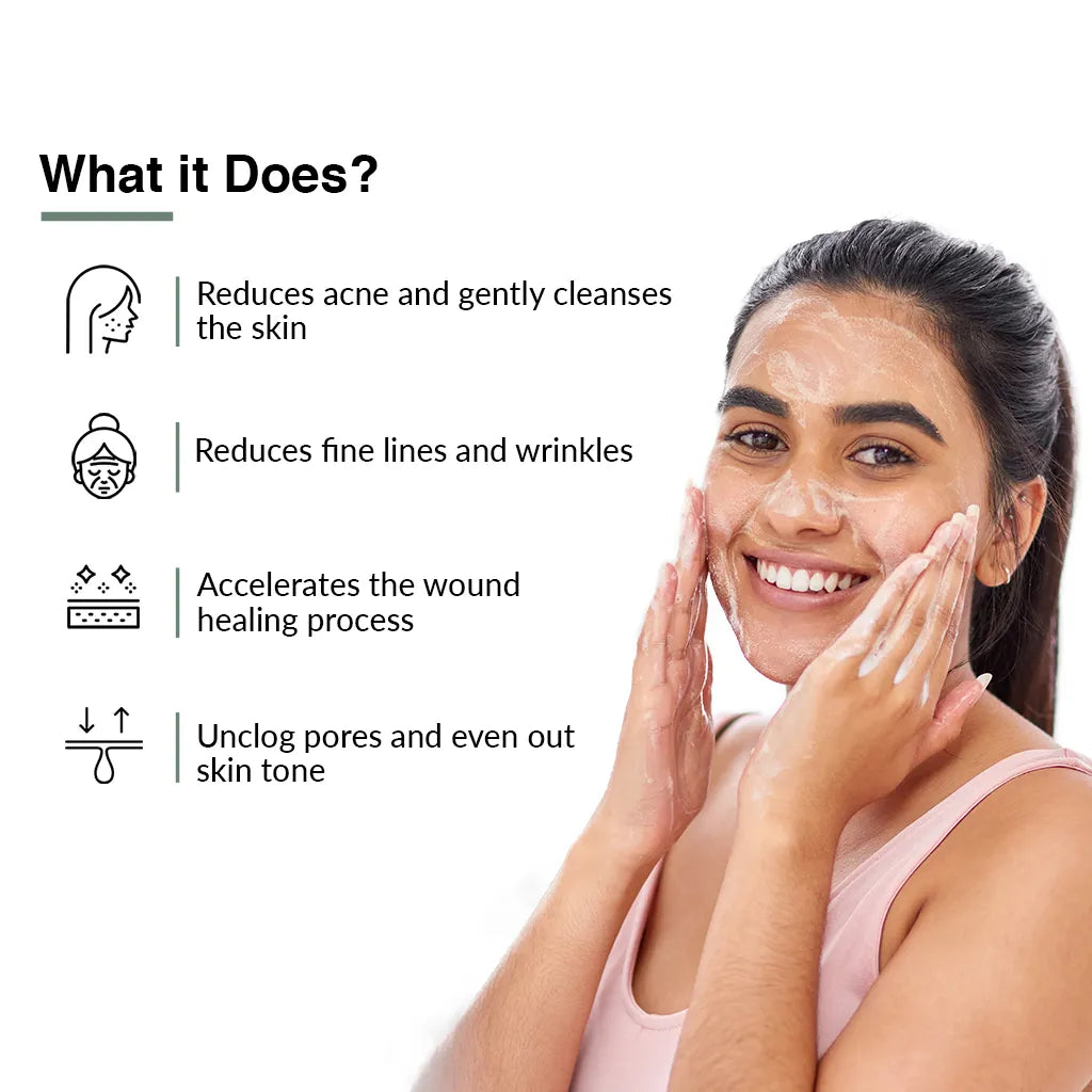 Mandefix Foaming Face Cleanser | A mild exfoliating cleanser for acne prone skin ( Pack of 2 )