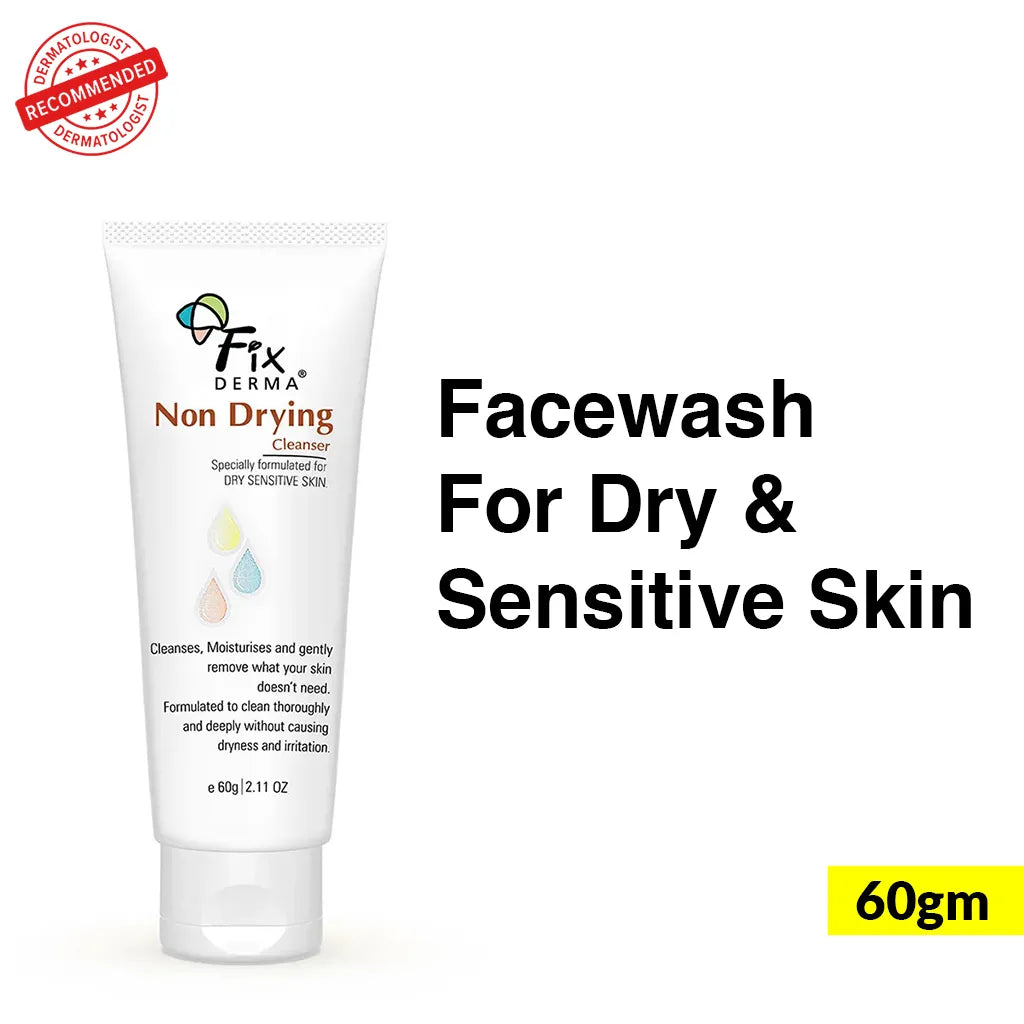 Fix Derma Non-Drying Cleanser - Face wash for Dry Skin | A pH-Balanced Solution for Gentle yet Effective Cleansing ( Pack of 3 )