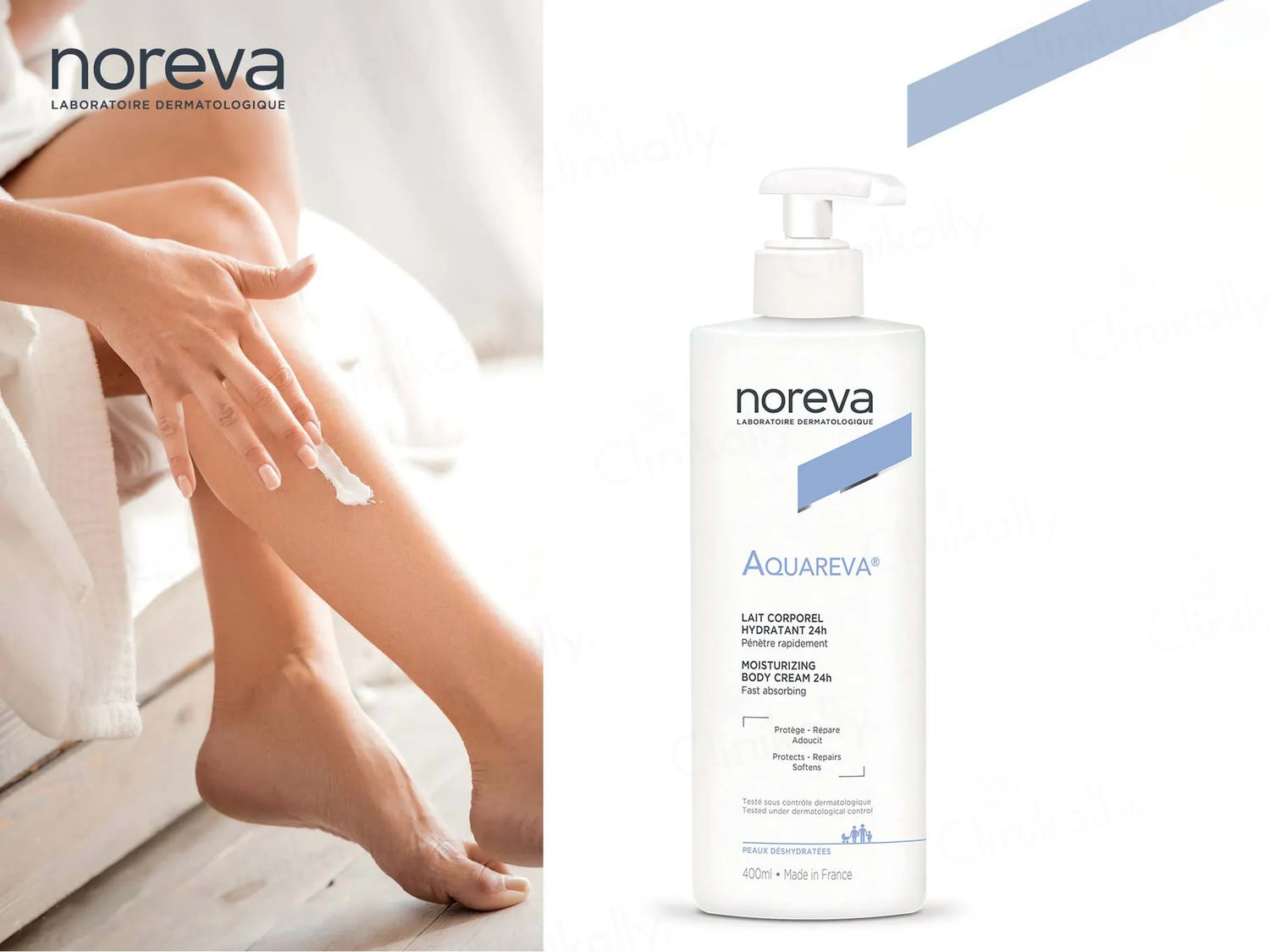 Noreva Aquareva 24H Moisturizing Body Cream | 400 ml - Skiynse Dermatologique