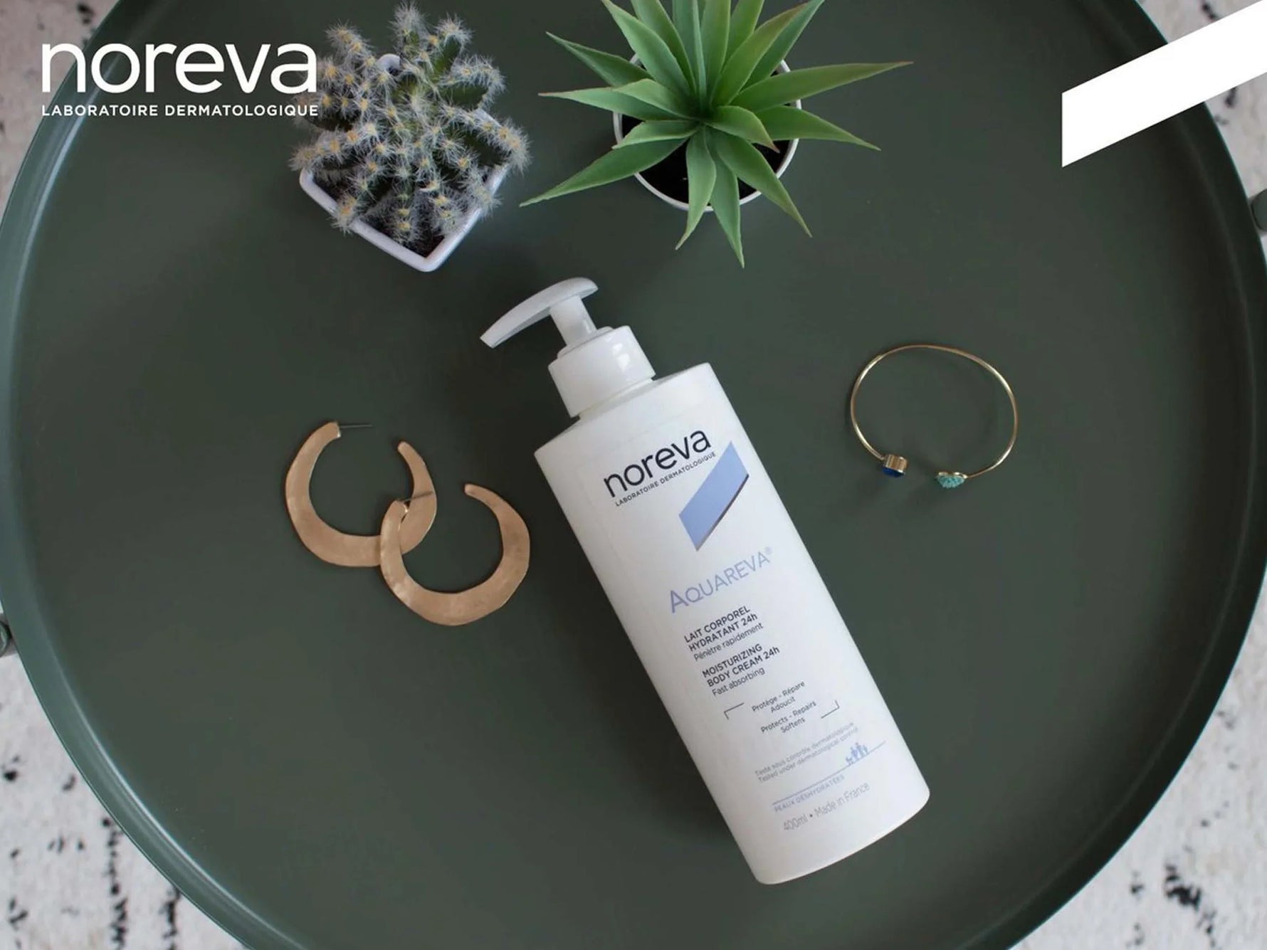 Noreva Aquareva 24H Moisturizing Body Cream | 400 ml - Skiynse Dermatologique