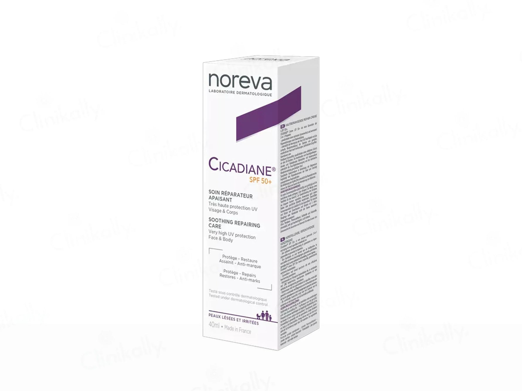 Noreva Cicadiane Soothing Repairing Face & Body Care Sunscreen SPF 50+ | 40 ml - Skiynse Dermatologique