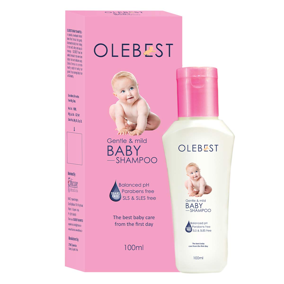 OLEBEST Baby Shampoo  | 100 ml (Pack of 2) - Skiynse Dermatologique