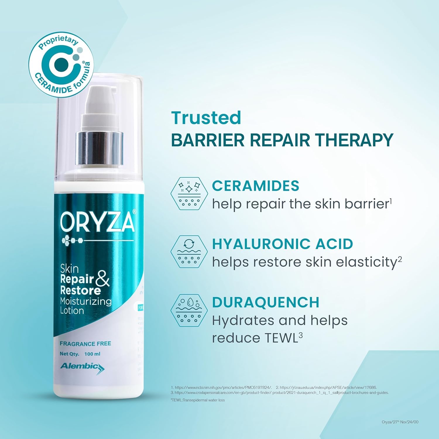 Oryza Lotion The 3:1:1 Hydrating Lotion | 100 ml - Skiynse Dermatologique