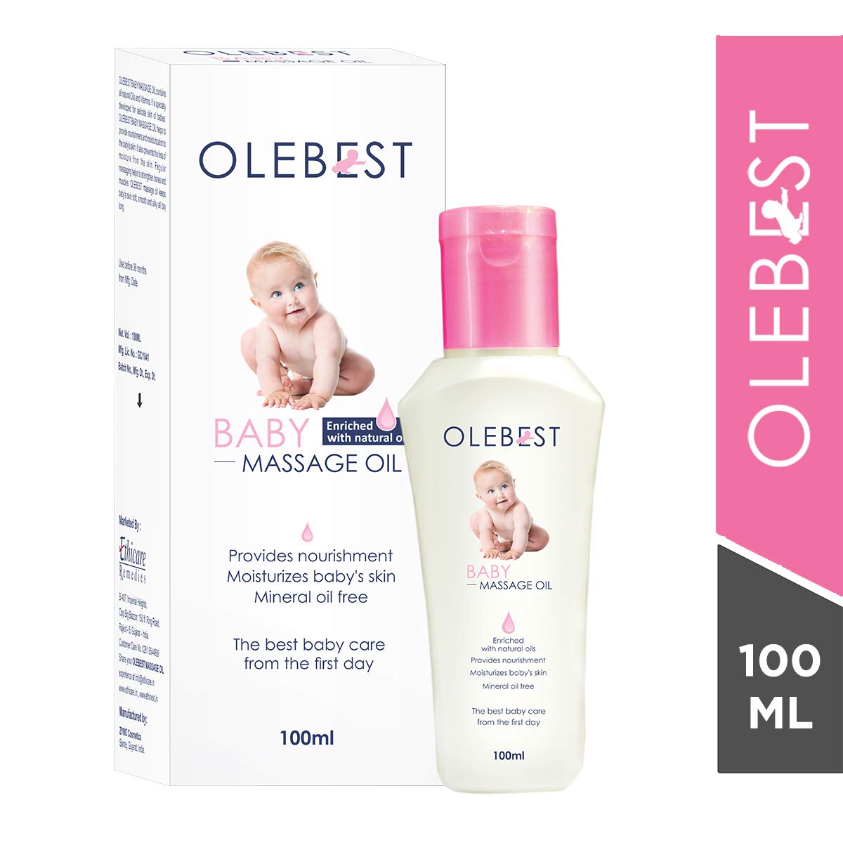 OLEBEST Baby Massage Oil | 100 ml ( Pack Of 2 ) - Skiynse Dermatologique