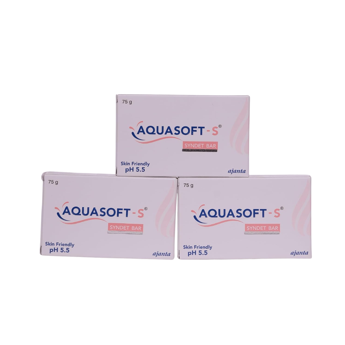 Aquasoft -S Syndet Bar | 75g ( Pack of 3 )