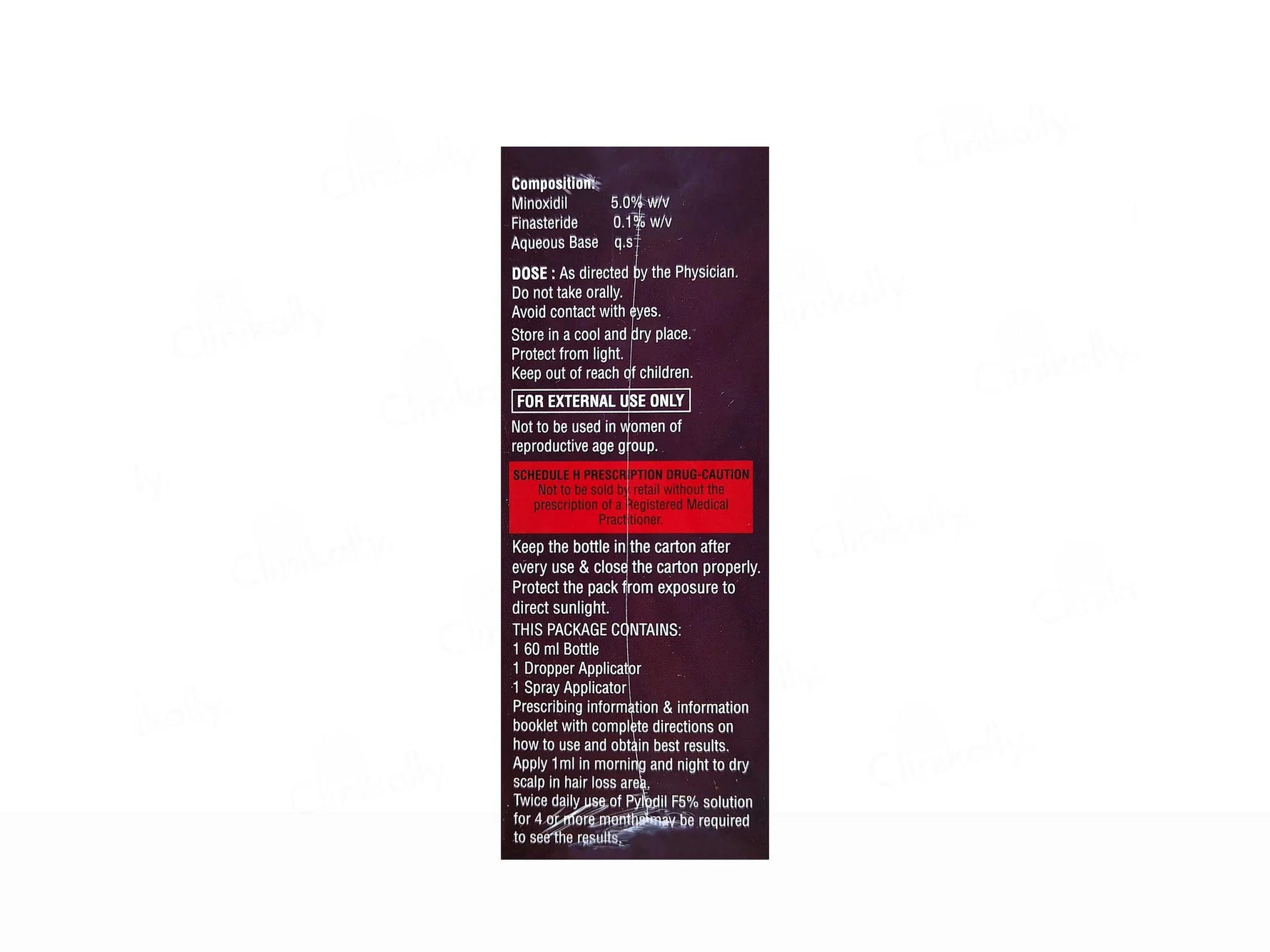 Pylodil F 5% Topical Solution For Hair Growth | 60 ml - Skiynse Dermatologique