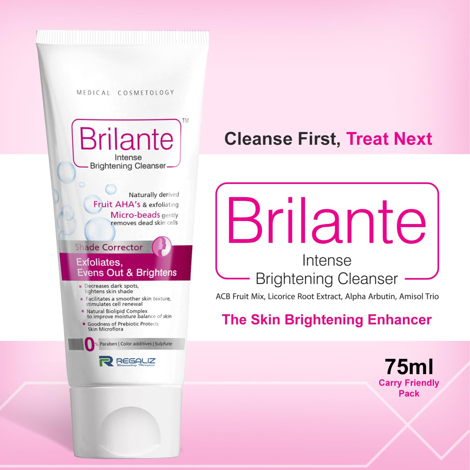 Regaliz Brilante Intense Brightening Cleanser | 75g - Skiynse Dermatologique
