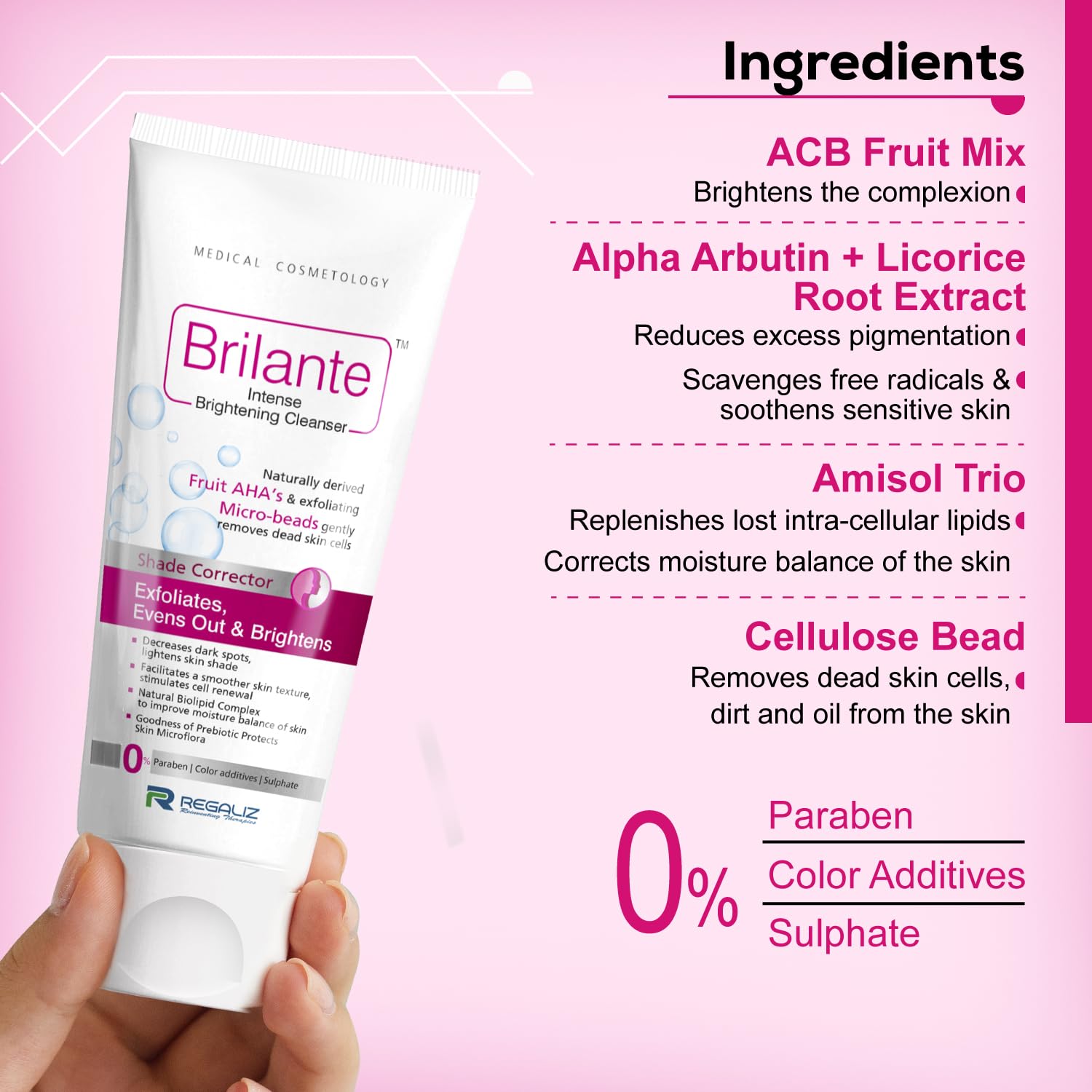 Regaliz Brilante Intense Brightening Cleanser | 75g - Skiynse Dermatologique