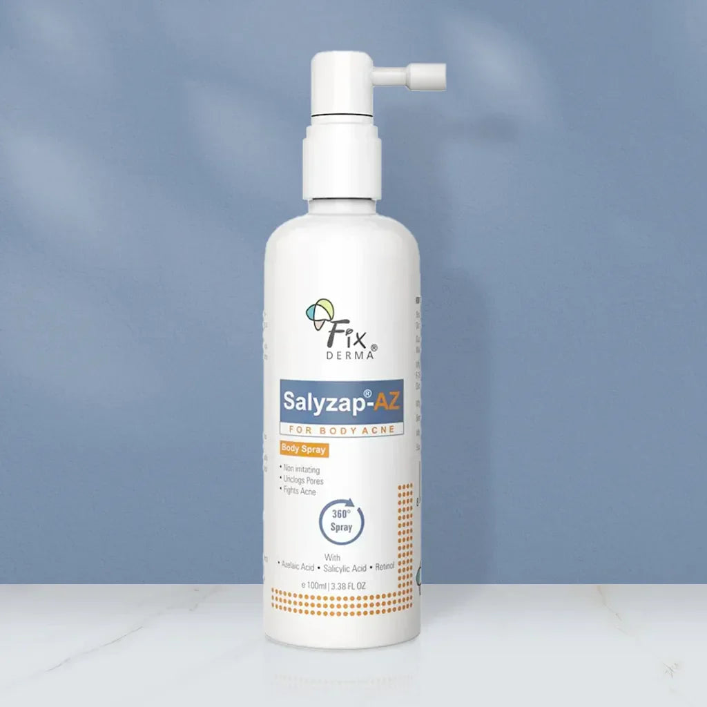 Salyzap-AZ Body Spray, 100 ml | An Innovative 360° Spray for Back & Body Acne