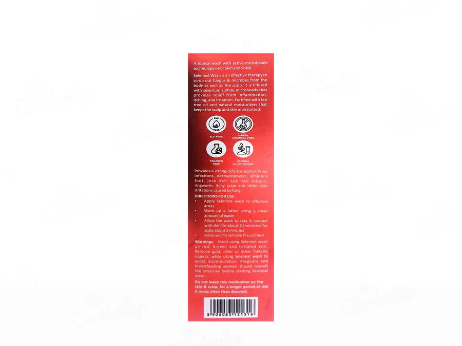 Selenext Anti-Fungal Wash 2 in 1 For Skin & Scalp | 120 ml - Skiynse Dermatologique