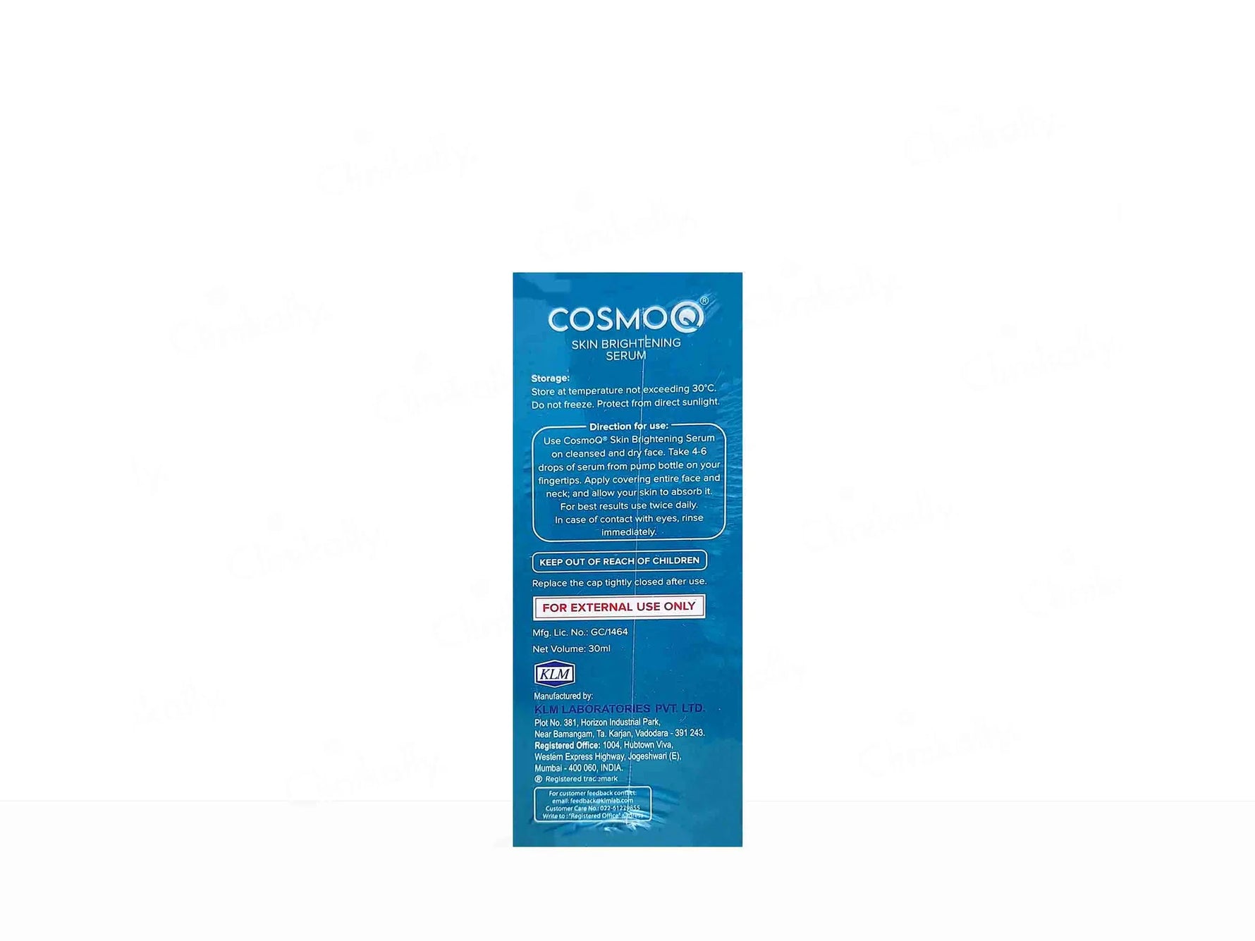CosmoQ Skin Brightening Serum | 30 ml - Skiynse Dermatologique