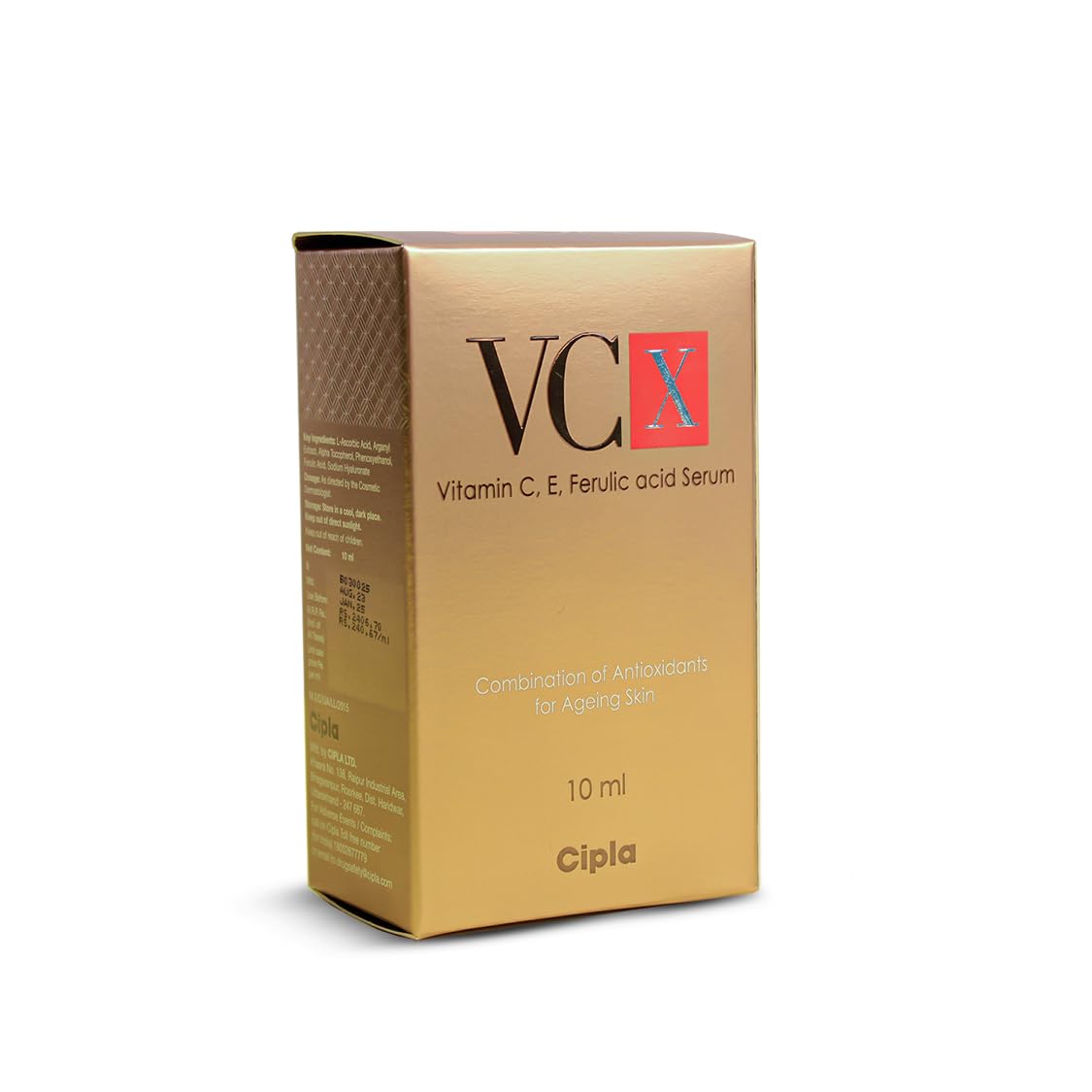 VCX Vitamin C Face Serum for Ageing Skin | Anti-aging Formula | Brightens & Evens Skin Tone | For Women & Men with all skin types, 10ml