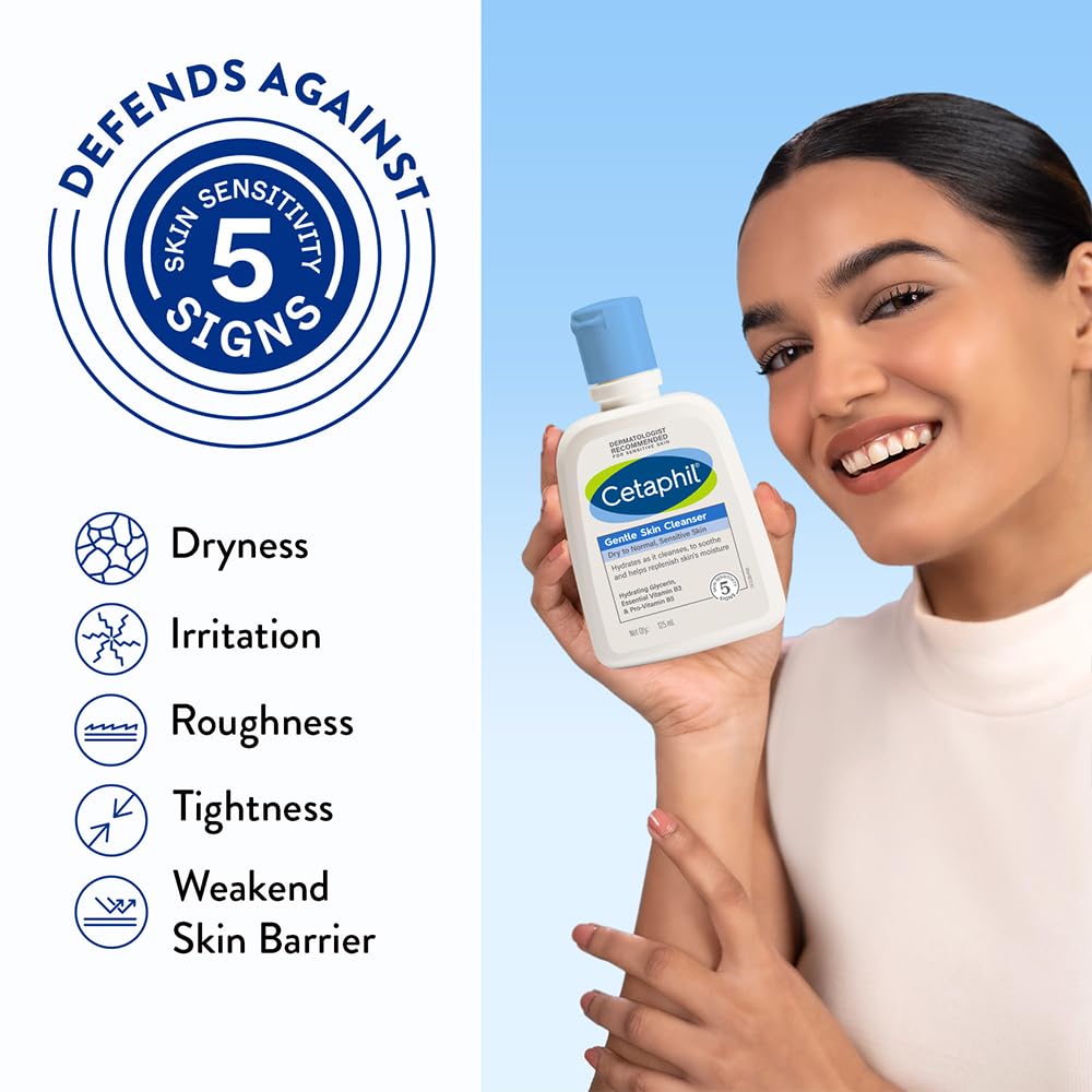 Cetaphil Paraben, Sulphate-Free Gentle Skin Hydrating Face Wash Cleanser with Niacinamide, Vitamin B5 for Dry to Normal, Sensitive Skin - Skiynse Dermatologique