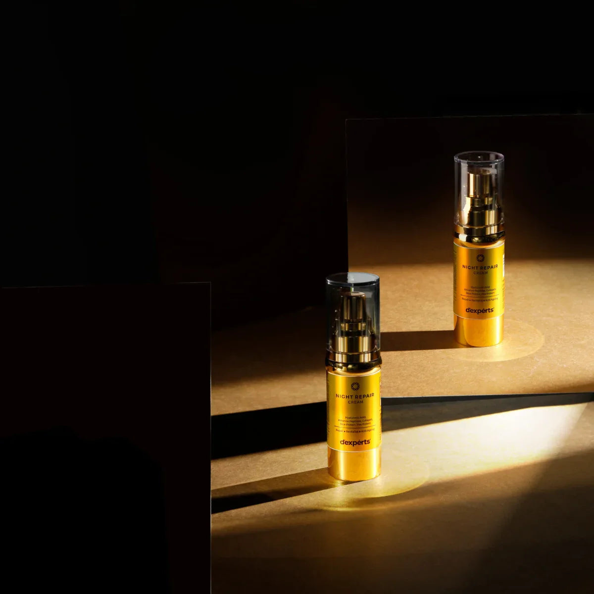 d'experts Night Repair Cream with Hyaluronic Acid, Collagen, Peptides, Rice & Pea Protein | Reduces Fine Lines, Wrinkles & Dark Spots | Provides Even Skin Tone |For Men & Women 30ml